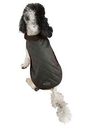 Вощена стьобана накидка плащ для собаки huntleys wax dog coat