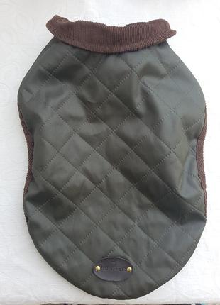 Вощена стьобана накидка плащ для собаки huntleys wax dog coat2 фото