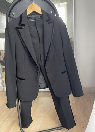 Костюм zara премиум коллекция, размер s, бархатные вставки