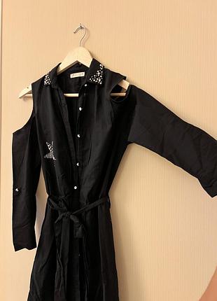 Сарафан черный, летний