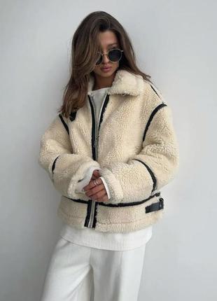 Куртка дубльонка жіноча стильова