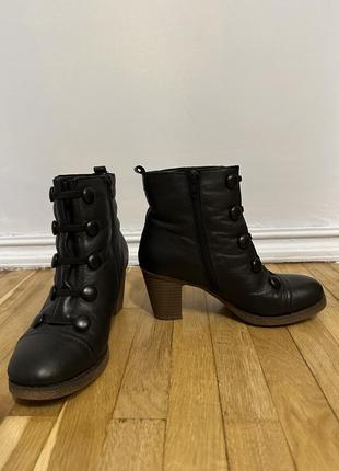 Кожаные зимние ботинки rieker