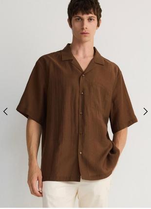 Оверсайз рубашка с лиоцелью