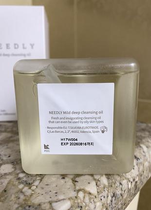 Мягкое масло для глубокого очищения кожи needly mild deep cleansing oil3 фото