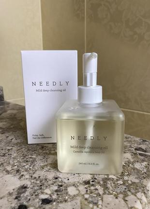 Мягкое масло для глубокого очищения кожи needly mild deep cleansing oil2 фото