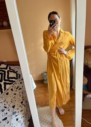 Стильное платье от mango на запах