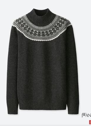 Uniqlo + 0962-184 свитер из овечьей шерсти