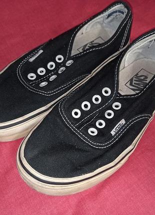 Кеды детские vans полукеды черные