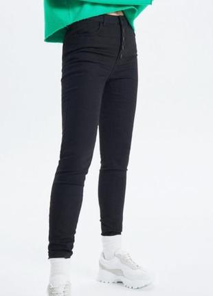 Джинсы skinny черные cropp