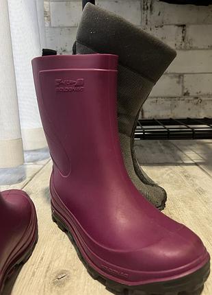 Термогумові чоботи solognac рожеві 33/34eu