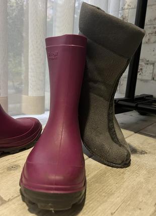 Термогумові чоботи solognac рожеві 33/34eu