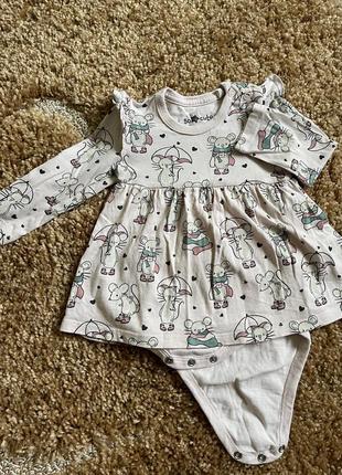 Платье - боди для девочки