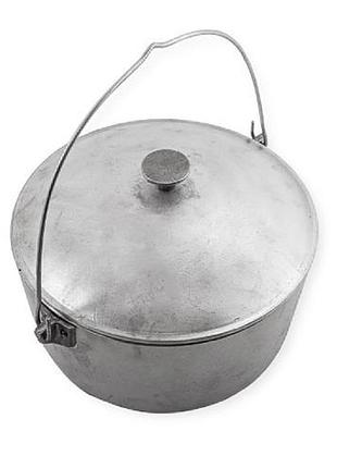 Казан алюминиевый с дужкой и крышкой 4 л