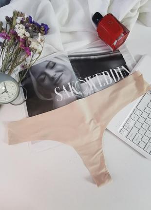 Брендовые тонкие бесшовные трусики стринги размера xl