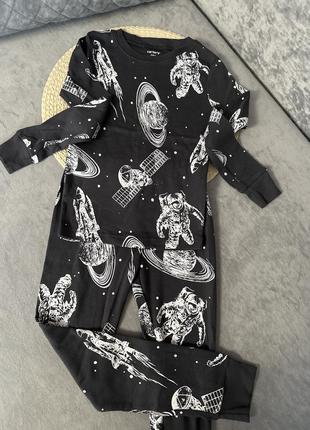Carter's оригинал коттоновая пижама космос