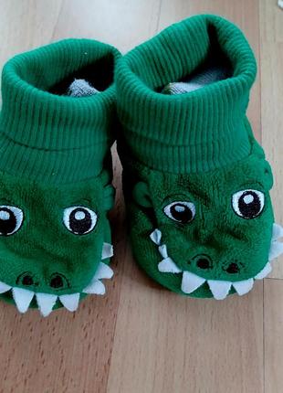 Теплые махровые пинетки динозавры disney