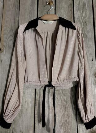 Вінтажная блуза. жакет. шовк оксамит