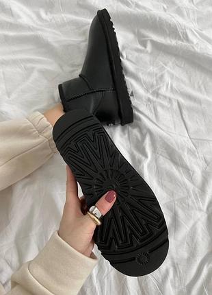 Ugg mini black premiun leather 5