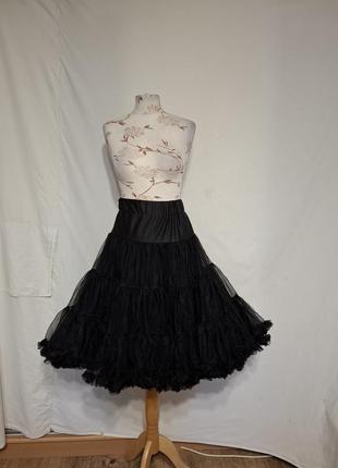 Подъюпник нижняя юбка пышная в готическом стиле готика панк аниме лолита ретро поп2 фото