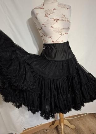 Подъюпник нижняя юбка пышная в готическом стиле готика панк аниме лолита ретро поп4 фото
