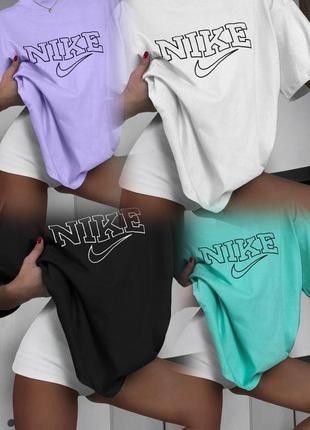 Удлиненная футболка оверсайз nike6 фото