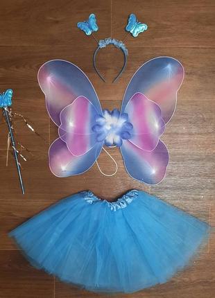 Костюм метелик, карнавальний набір, набір фея