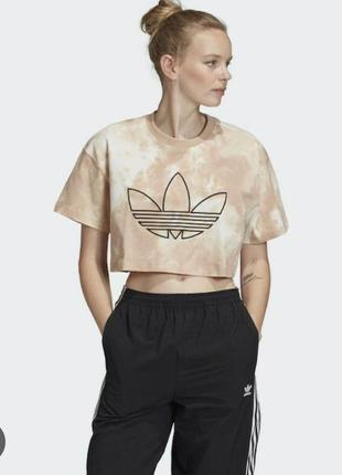 Вкорочена футболка adidas тай дай