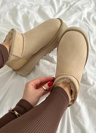 Ugg classic ultra mini platform beige premium 6