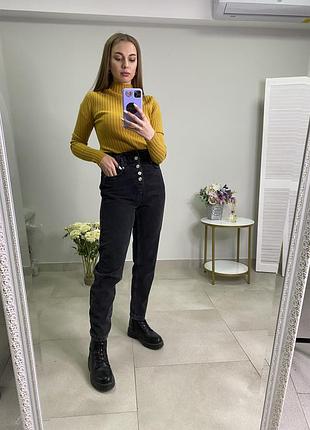 Джинсы mom на резинке.снижка на последний размер.