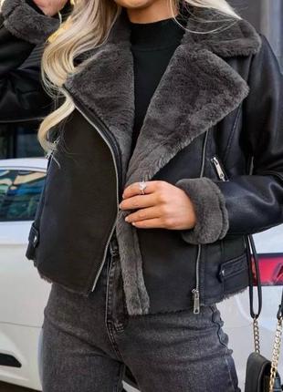 Куртка дублянка стильна