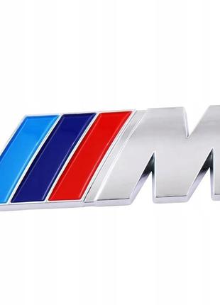 Шильдик на крило бмв м металева наклейка на крила bmw m емблема на бмв хром