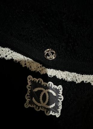 Кардиган в стилі chanel Sortija вязка чорний3 фото