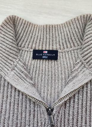 Качественный базовый большой свитер с высокой горловиной коттон 33% с кашемиром4 фото