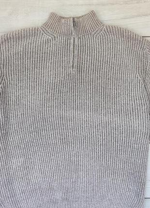Качественный базовый большой свитер с высокой горловиной коттон 33% с кашемиром8 фото