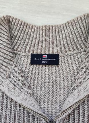 Качественный базовый большой свитер с высокой горловиной коттон 33% с кашемиром9 фото
