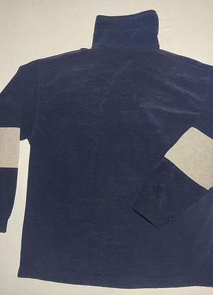 Флисовая теплая кофта versace | xl | серый/синий | оригинал