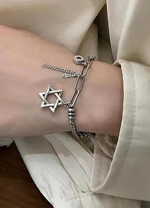 Браслет цепочку серебро женский стильное оригинальное украшение silver ♥️