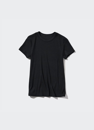 Мягкая футболка в рубчик uniqlo