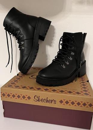 Ботинки ботинки skechers демисезон, в стиле dr.martins