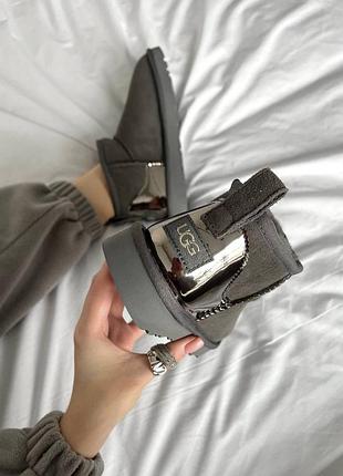 Ugg ultra mini gray lacquer premium 2