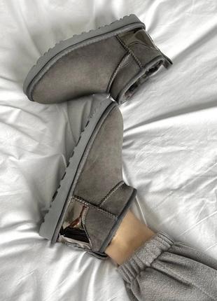 Ugg ultra mini gray lacquer premium 3