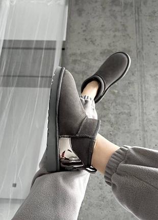 Ugg ultra mini gray lacquer premium 4