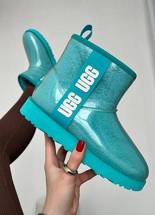 Ugg classic clear mini light blue 10