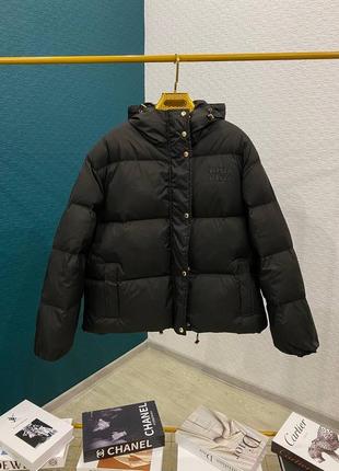 Пуховая куртка в стиле miu miu