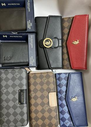 Жіночі, чоловічі гаманці us polo assn