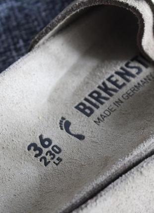 Шльопанці birkenstock made in germany нат замша+шкіра7 фото