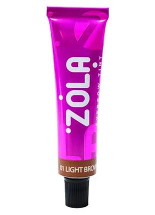 Фарба для брів,zola 01 light brown, 15 мл