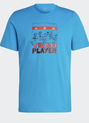 Adidas & lego soccer graphic tee