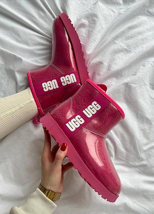 Ugg classic clear mini crimson