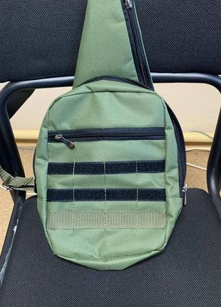 Мужская тактическая армейская сумка-слинг (барсетка мужская) через плечо6 фото